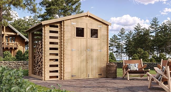 maison de jardin por velos pour la machine Chalet cabane en bois bar d'été stockage atelier