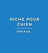 le fond bleu avec le mot « niche pour » en blanc.