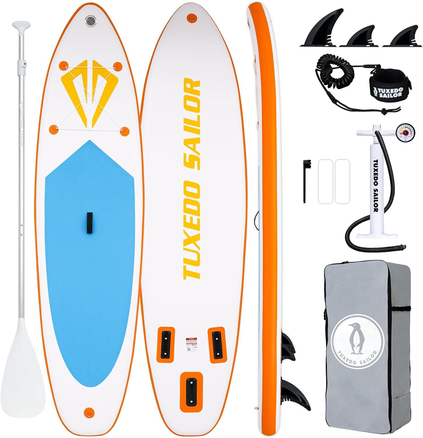 jardinito - Paddle Gonflable Adulte - Stand Up - accessoires complets, stabilité, design premium