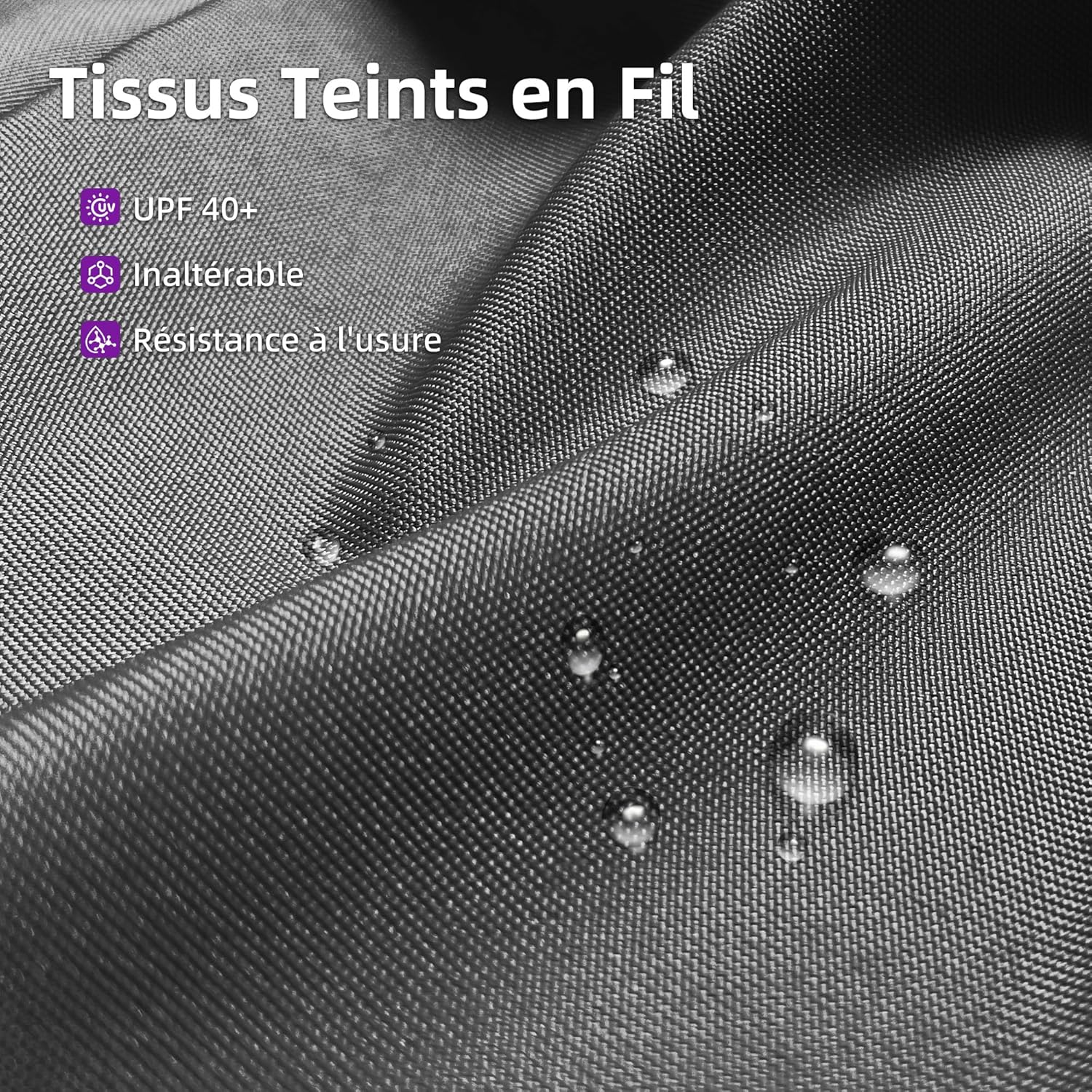 jardinito - pergola aluminium série 4x3m rideau toit coulissant gris