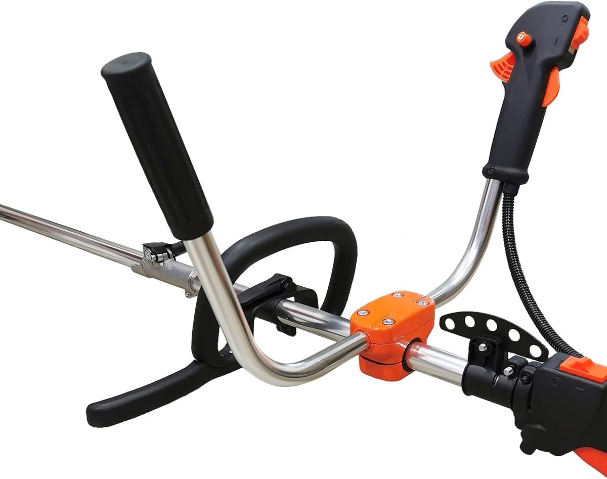 jardinito - multifonction 4 en 1 thermique - 3 outils + rallonge - tronçonneuse, débroussailleuse, taille-haies