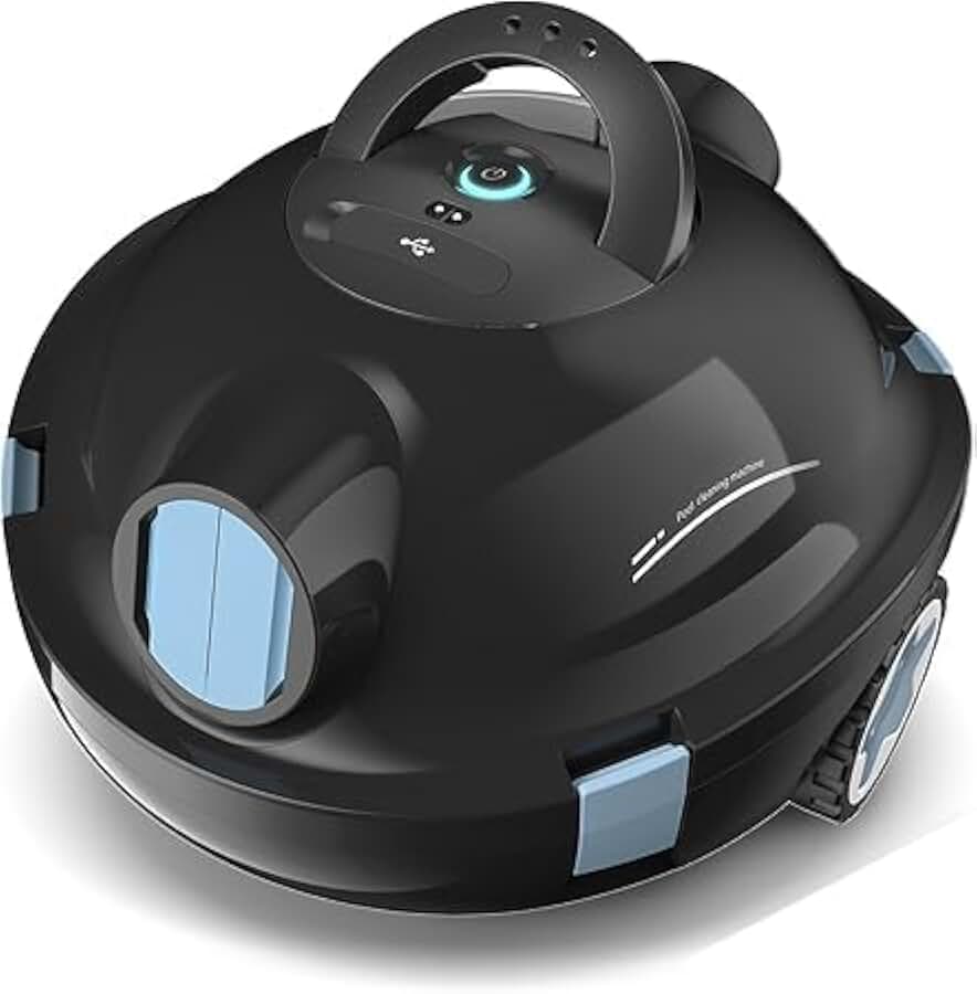 jardinito – Robot piscine sans fil, 120 min autonomie, pour 100 m² – Noir