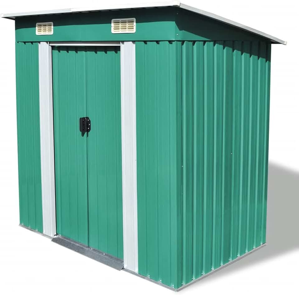 jardinito Abri de Jardin Métal Vert,Abris De Jardin,Abri De Stockage pour Jardin,Abri D'Outils De Jardin