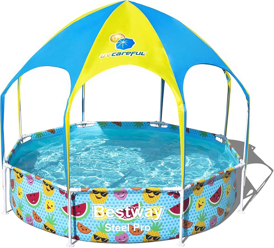 jardinito Piscine tubulaire Bleu 244 x 244 x 51 cm 1680 L 56432