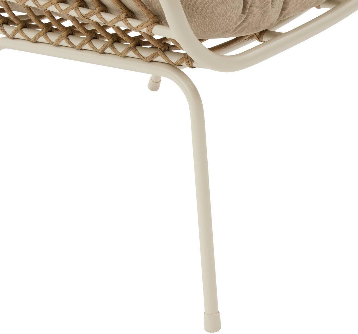 jardinito - Paopao Duo - Compact, résine tressée, coussins - Argile, acier anti-corrosion
