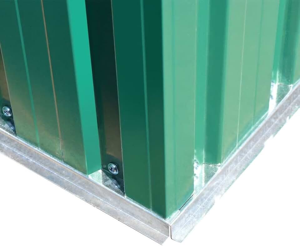 Abri de jardin, Abri d'extérieur, coffre extérieur jardin, abri de jardin, abris pour extérieur, métal 204 x 132 x 186 cm Vert