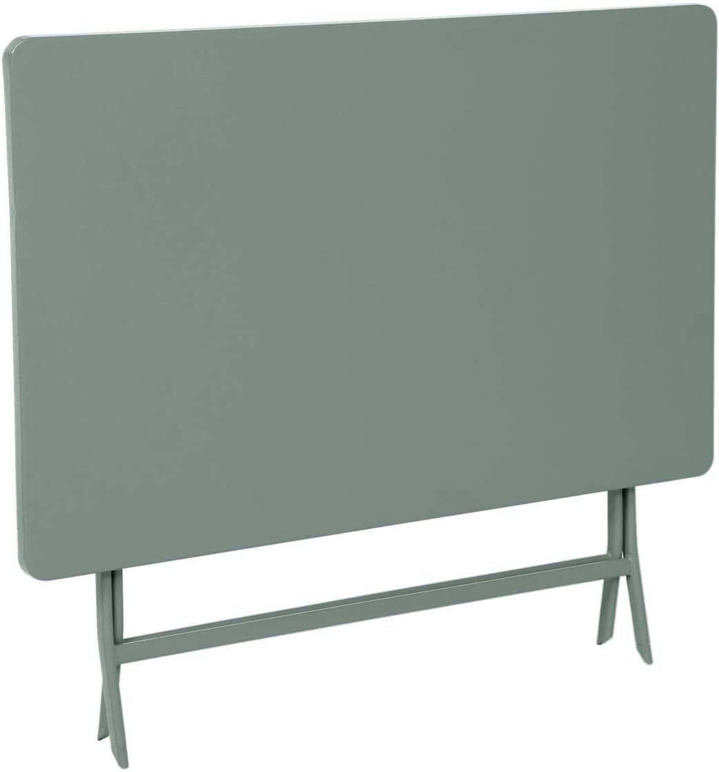 jardinito - Greensboro - table pliante 4 places acier vert olive