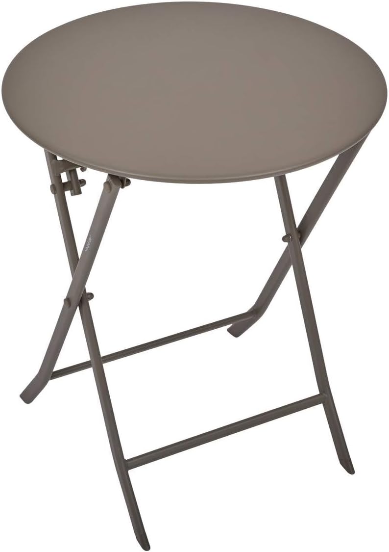 jardinito - Greensboro pliante ronde - 2 places - acier renforcé, antirouille