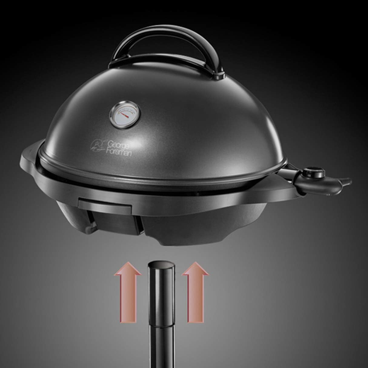 jardinito - Barbecue 2 en 1 - 44,5cm - Électrique, grill avec bac à graisse, 2400W, 22460-56