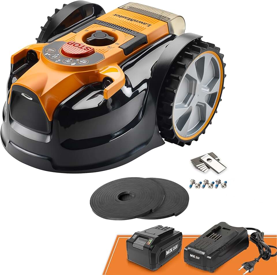 jardinito - OcuMow série 16 - 200㎡ - robot tondeuse sans fil, évite obstacles VBRM16 Plus