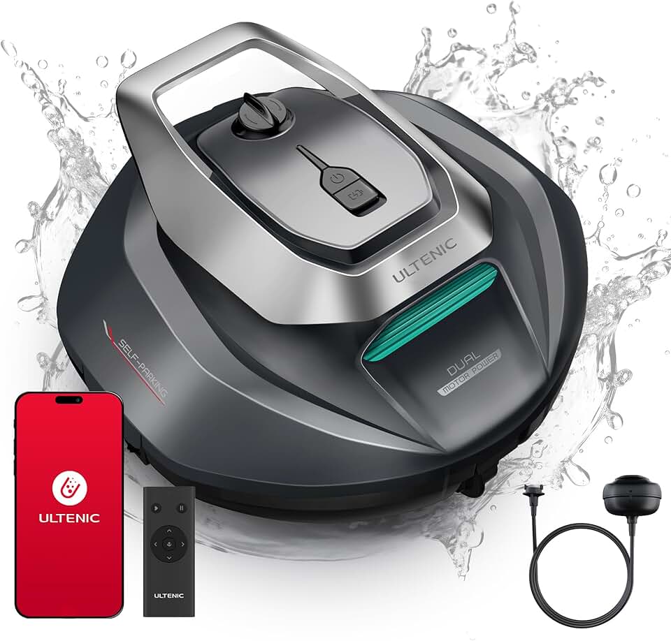 jardinito - Pooleco 10s - 80㎡ - robot piscine sans fil, APP, 90min, haute aspiration