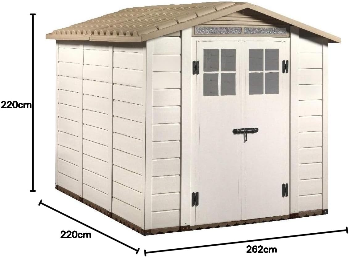 Abri De Jardin 6.03m² Beige 