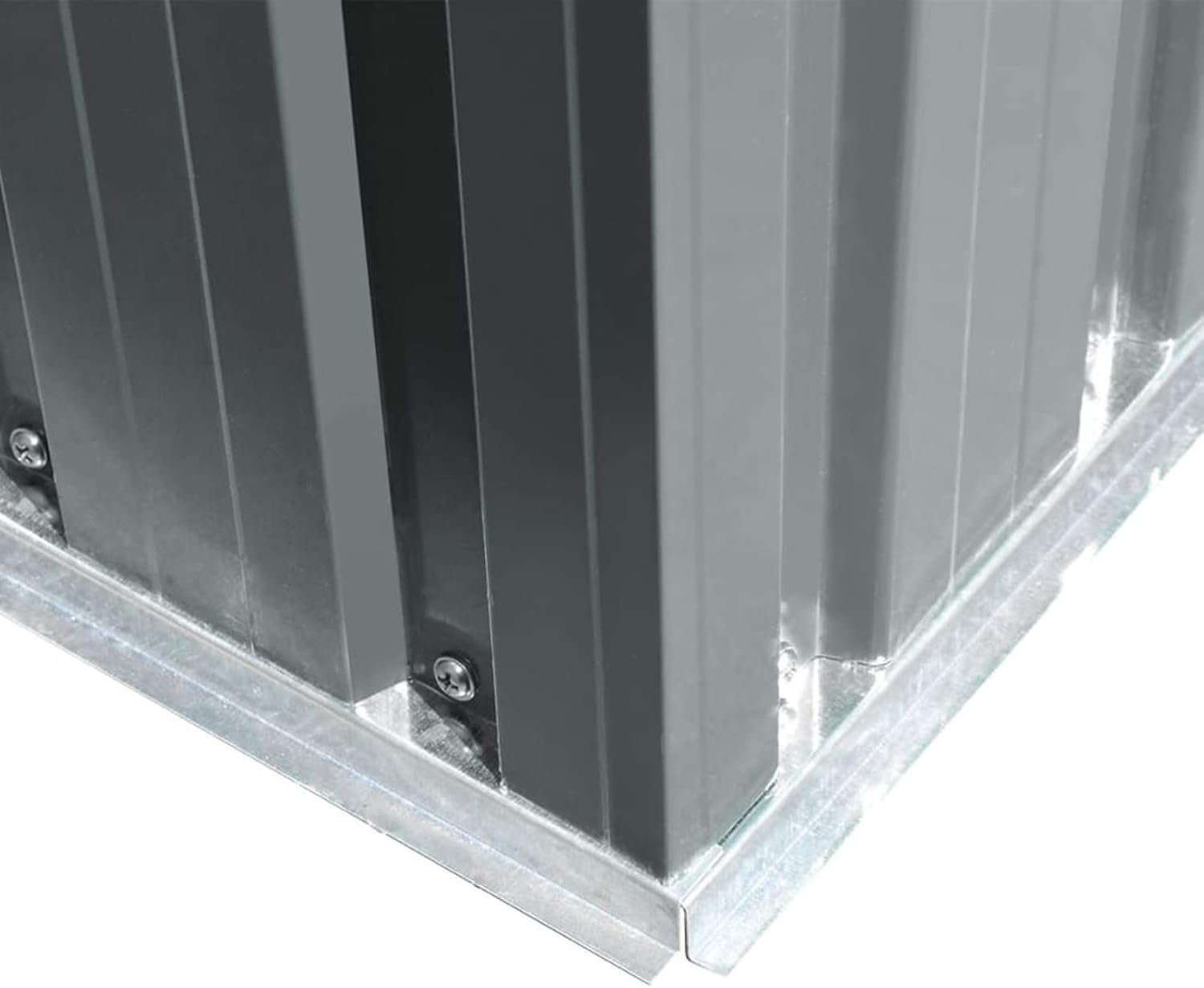 Abri de Jardin Métal Gris,Abris De Jardin,Abri De Stockage pour Jardin,Abri D'Outils De Jardin