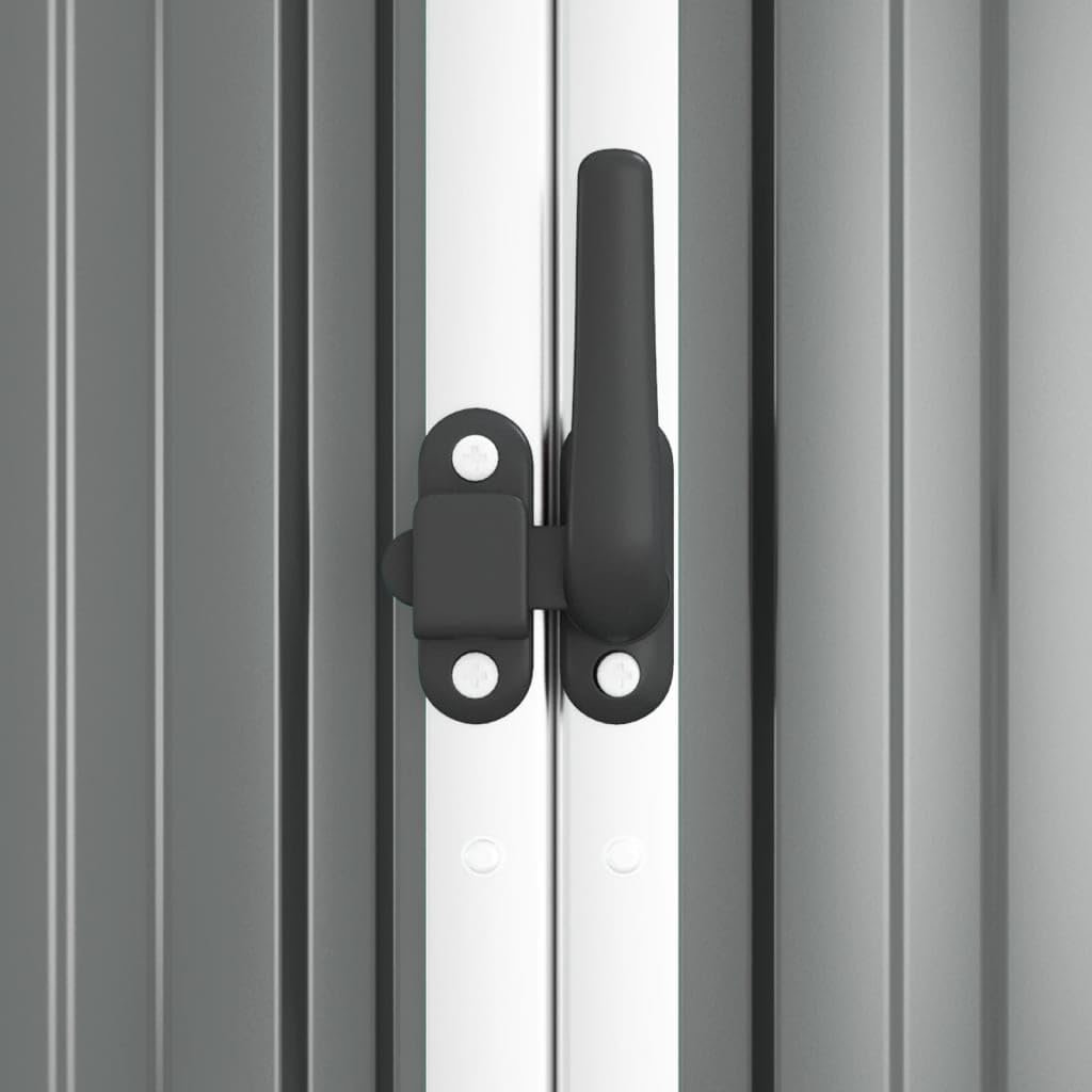 jardinito Abri à Outils de Jardin Gris 225x89x161 cm Acier galvanisé, Maison & Jardin, Pelouses & Jardins, Vie en extérieur, Structures extérieures, Cabanes & abris de Jardin, Gris, (Poids 36.62KG)