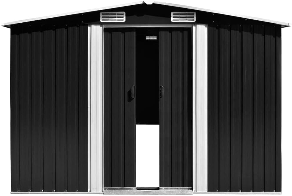 jardinito Abri de Jardin 257x298x178 cm Métal Anthracite,Maison & Jardin, Pelouses & Jardins, Vie en extérieur, Structures extérieures, Cabanes & abris de Jardin, Anthracite (Poids 72.36KG)