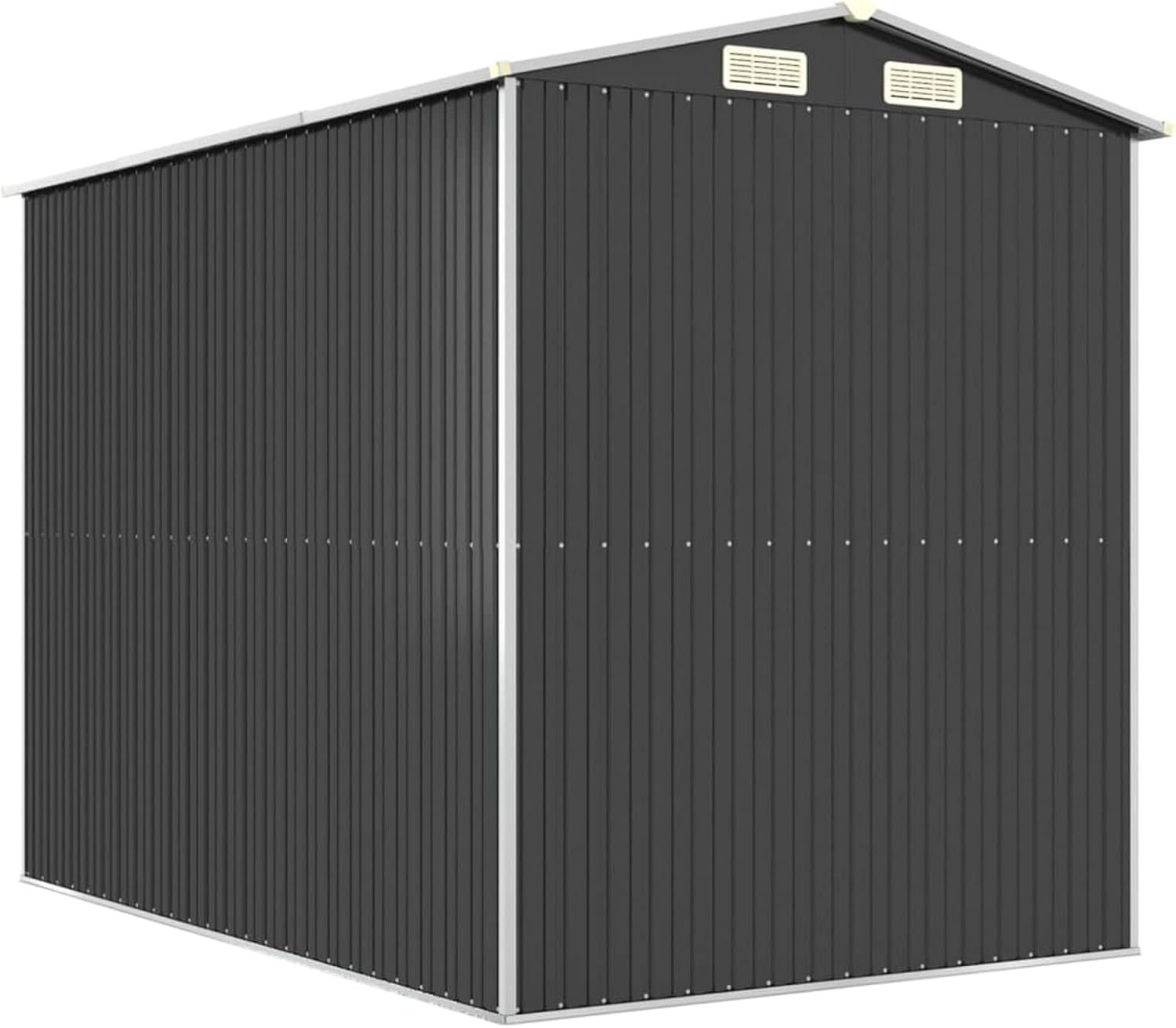 Abri de jardin - acier galvanisé, anthracite, 192x274x223 cm, rangement outils