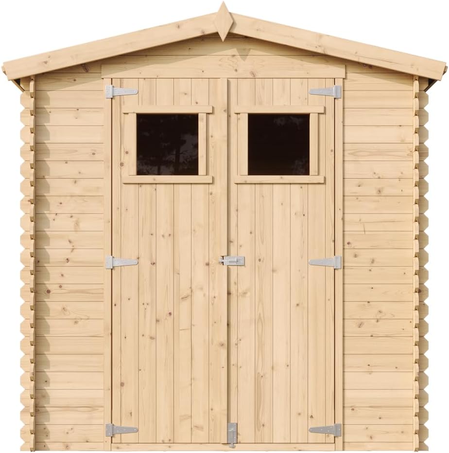 Abri de Jardin en Bois - Stockage extérieur I216xL206xH218 cm/ 3.53 m2 Petit abri à Outils, Local à vélos - jardinito M343