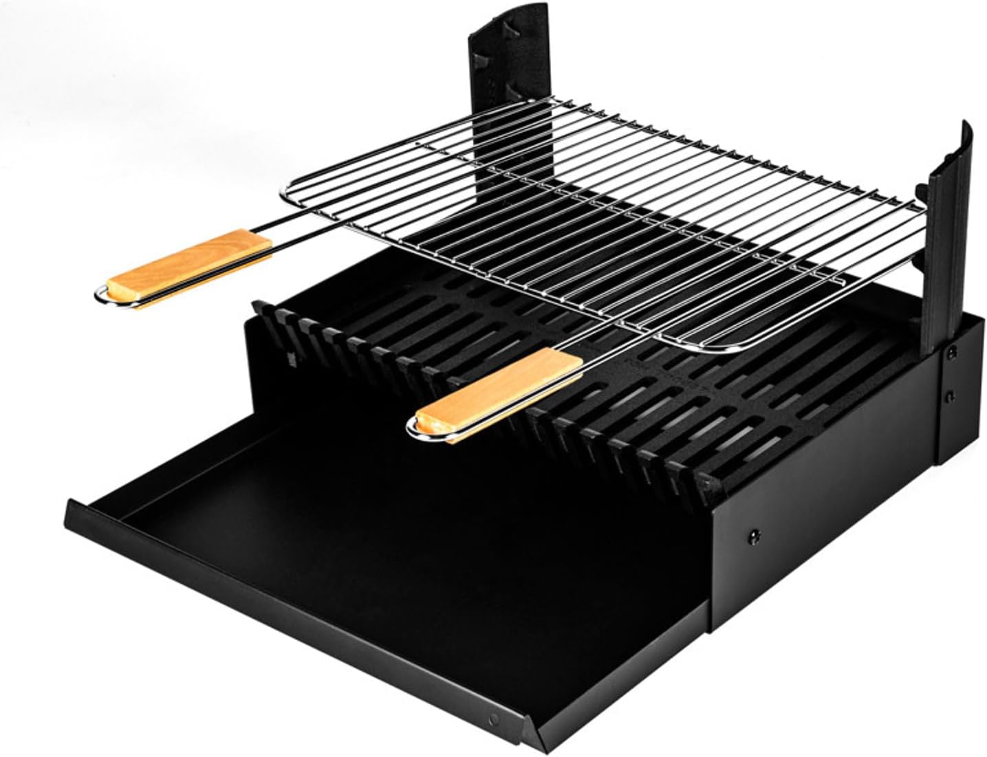 Barbecue à charbon réglable 3 hauteurs, dimensions compactes, GRILLOIR