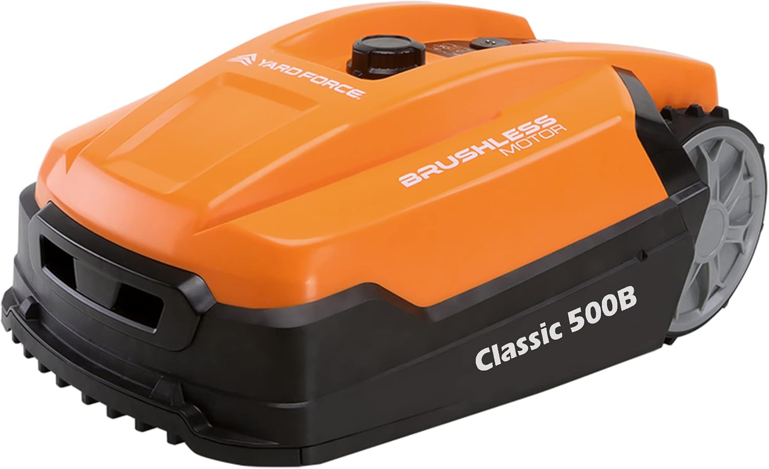 jardinito - Robot tondeuse Classic - 500m² - Bluetooth, noir/orange