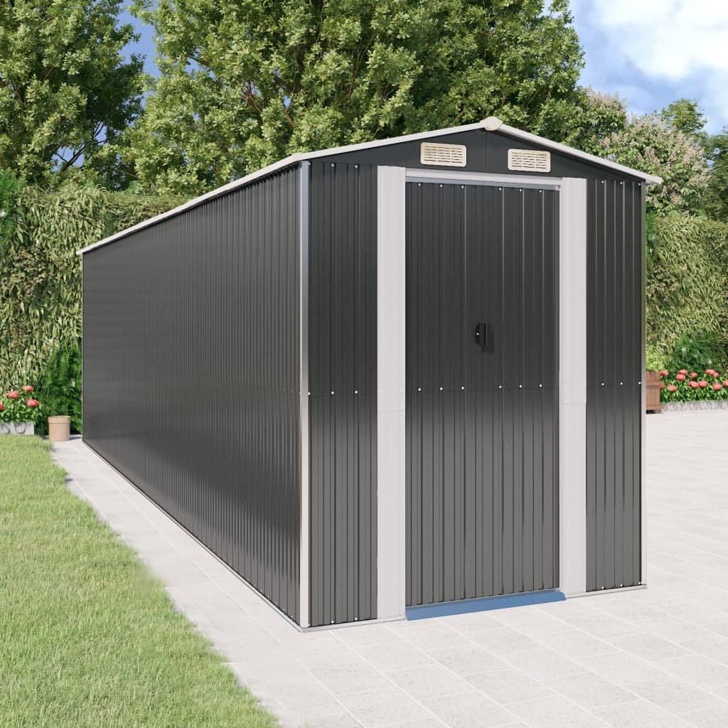 Abri de Jardin - anthracite acier galvanisé 192x689x223 cm - 3147455