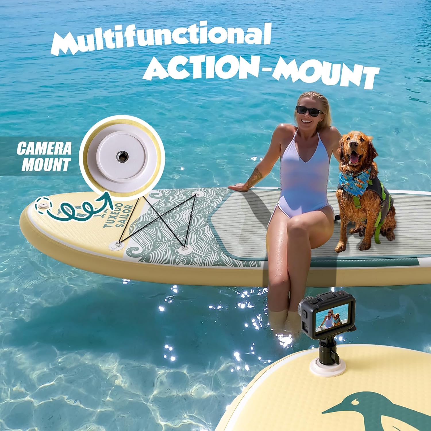 jardinito - Paddle gonflable adulte - planche SUP avec accessoires complets