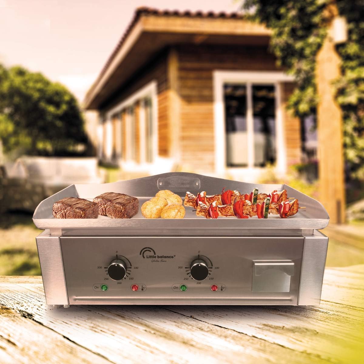 jardinito - Aquitaine Pro série - inox - 2 zones, 3500W - 8476