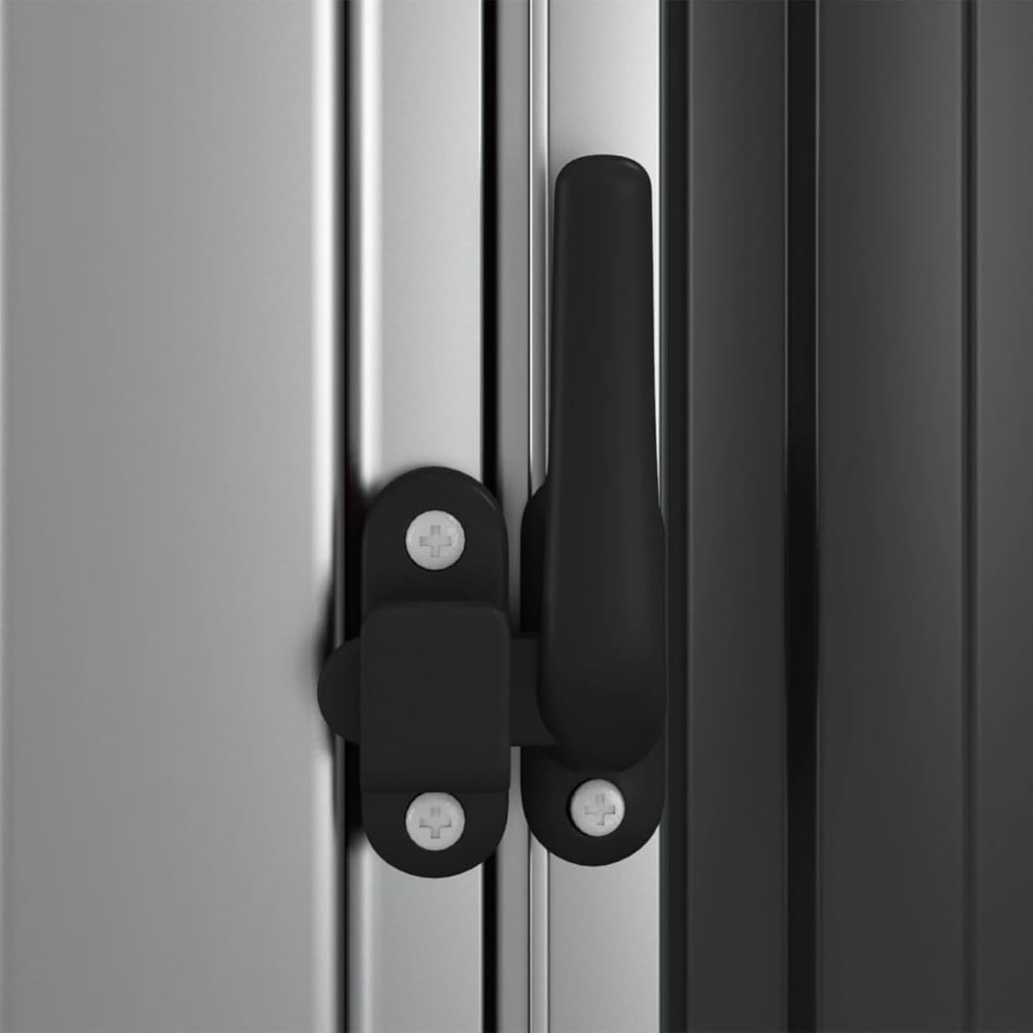 Abri de jardin extérieur en acier galvanisé anthracite 180,5 x 97 x 209,5 cm