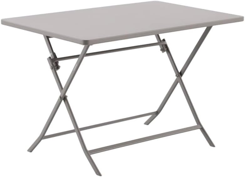 jardinito - Greensboro - 4 places - Table pliante rectangle acier antirouille