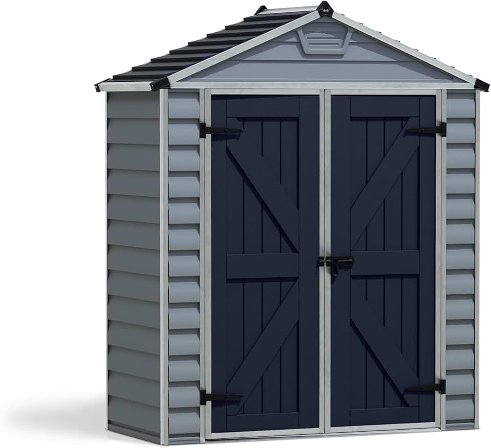 jardinito by jardinito Abri de Jardin en Kit jardinito 1.7m², Cadre en Aluminium, Panneaux en Polycarbonate, Gris