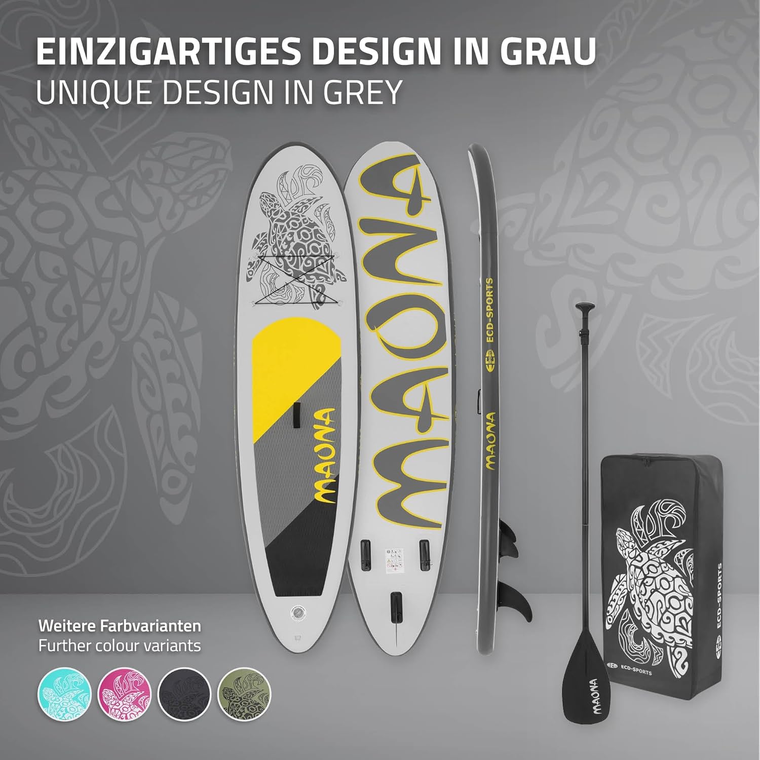 jardinito - SUP gonflable série Stand Up - 305/308/320/380 cm - PVC, 120/150 kg, 10/15 cm d'épaisseur