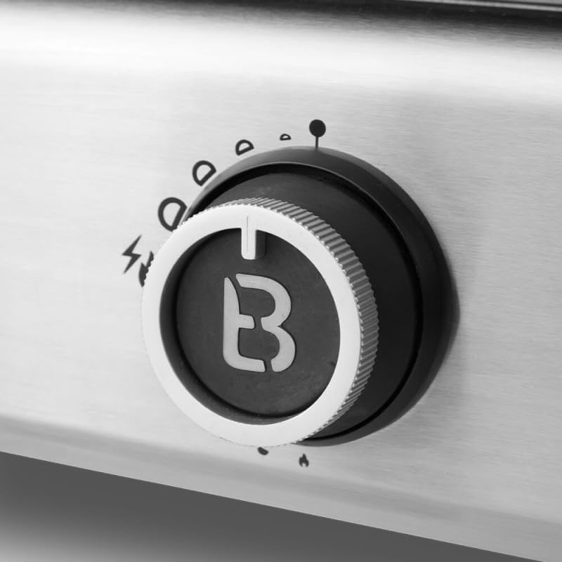 Favex - Plancha Silvia II Evo - 67x34 cm - 3 feux, fonte émaillée Stable Flame, 8-10 convives, Clear Flow