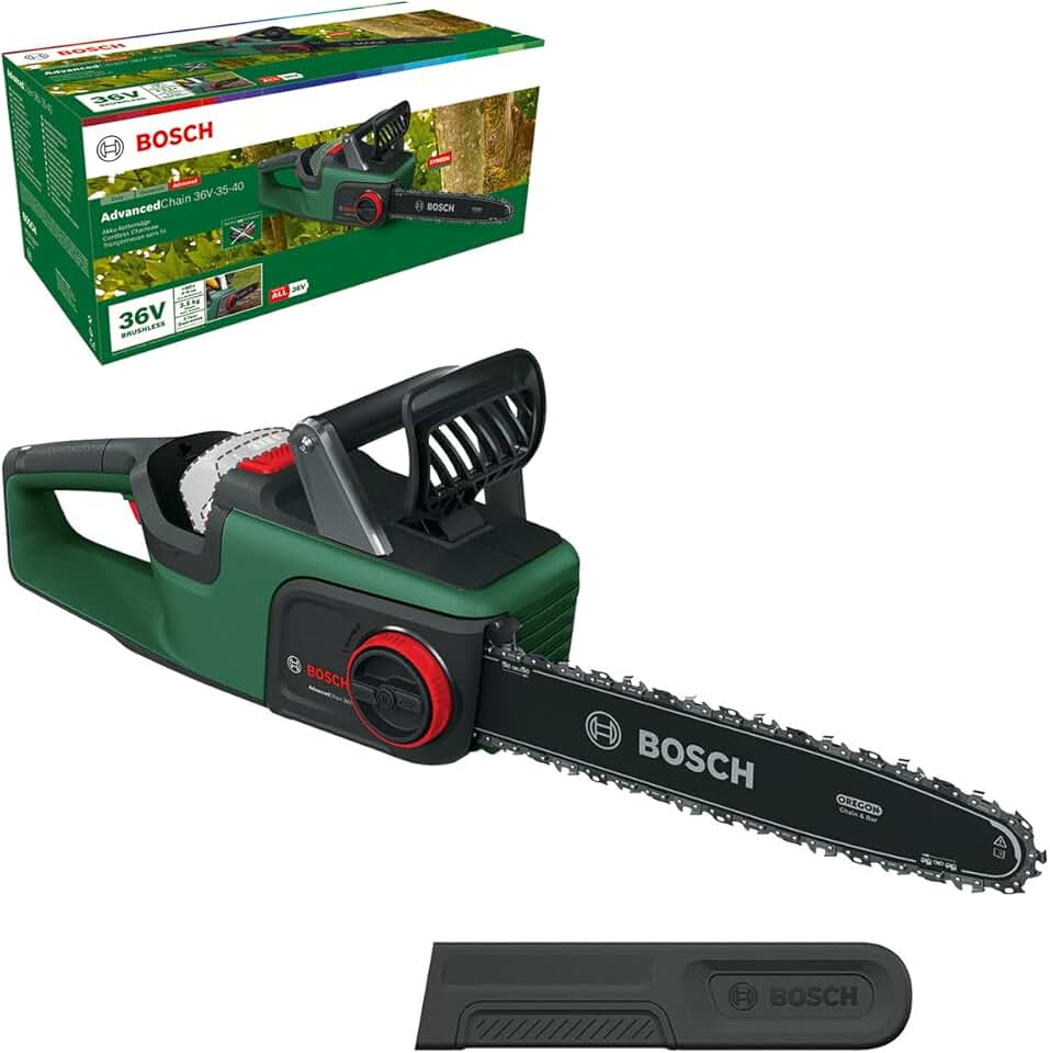 jardinito - AdvancedChain série 36V - 35 cm - vitesse 14 m/s, bois dur, 36V, AdvancedChain 36V-35-40