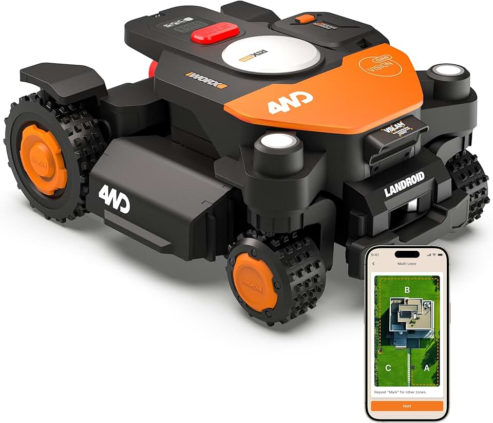 jardinito - Vision Cloud 4WD - robot 600m² AI, VSLAM, RTK Cloud - WR340E