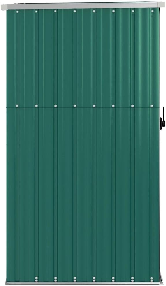 Abri de jardin vert - 88x89x161cm - acier galvanisé, compact, 20kg