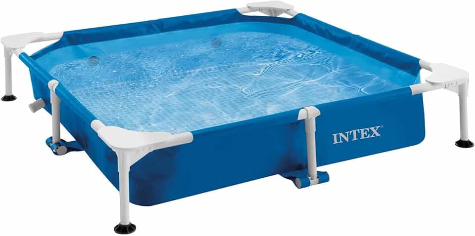 jardinito - Animaux - piscine carrée tubulaire enfants - 1,59m - 48402NP
