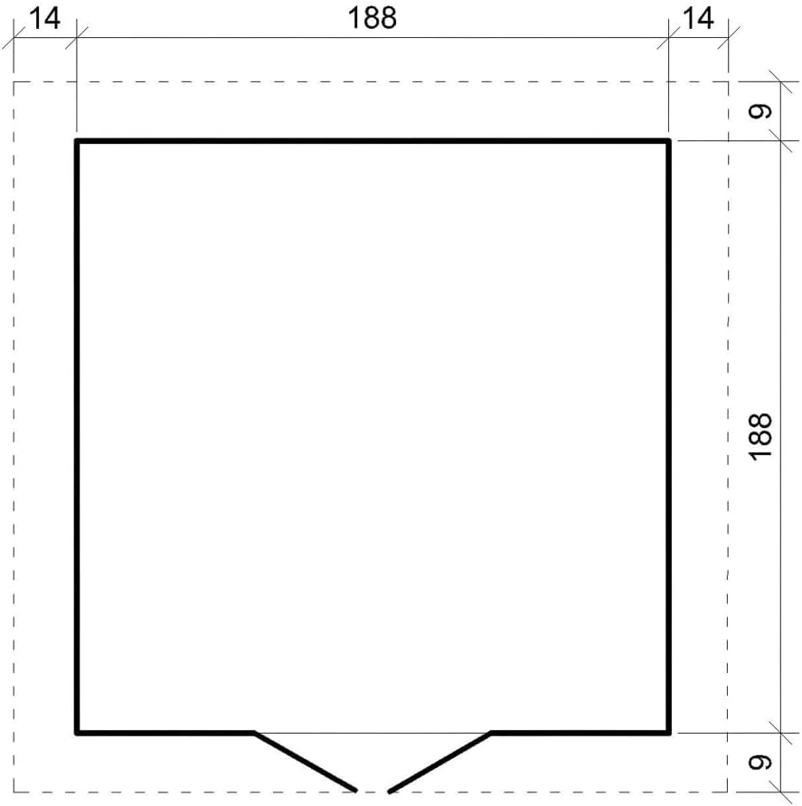 Abri de Jardin en Bois - Stockage extérieur I216xL206xH218 cm/ 3.53 m2 Petit abri à Outils, Local à vélos - Toit imperméable, fenêtres jardinito M343C