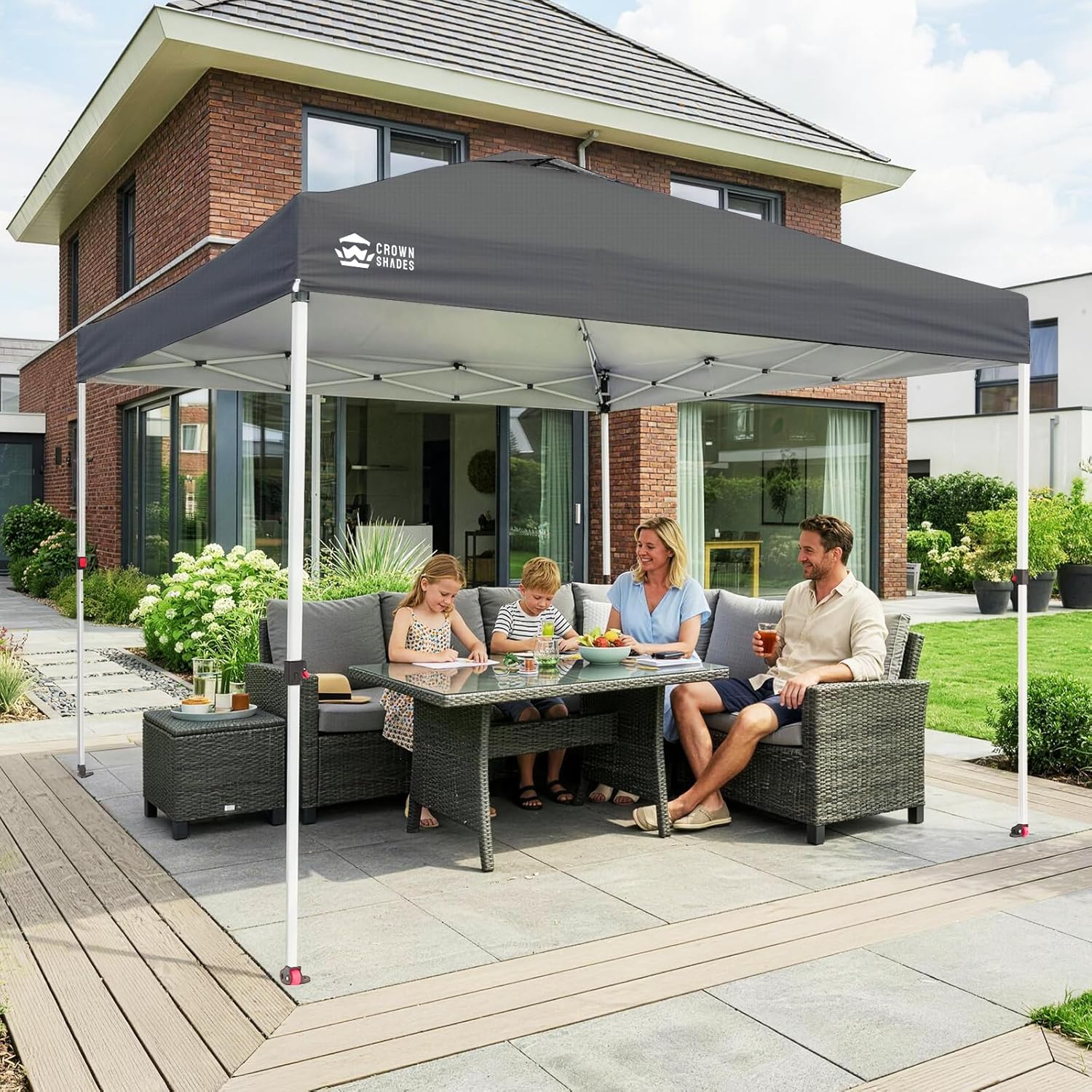 jardinito - pop-up gazebo - 3x3m - imperméable, UPF 50+, sacs de sable