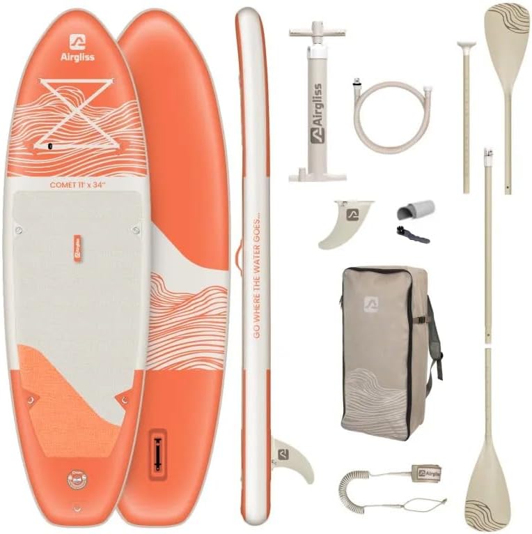 AIRGLISS - Paddle gonflable 11.0 - 2 pers, 170kg, complet, AIRGLISS110