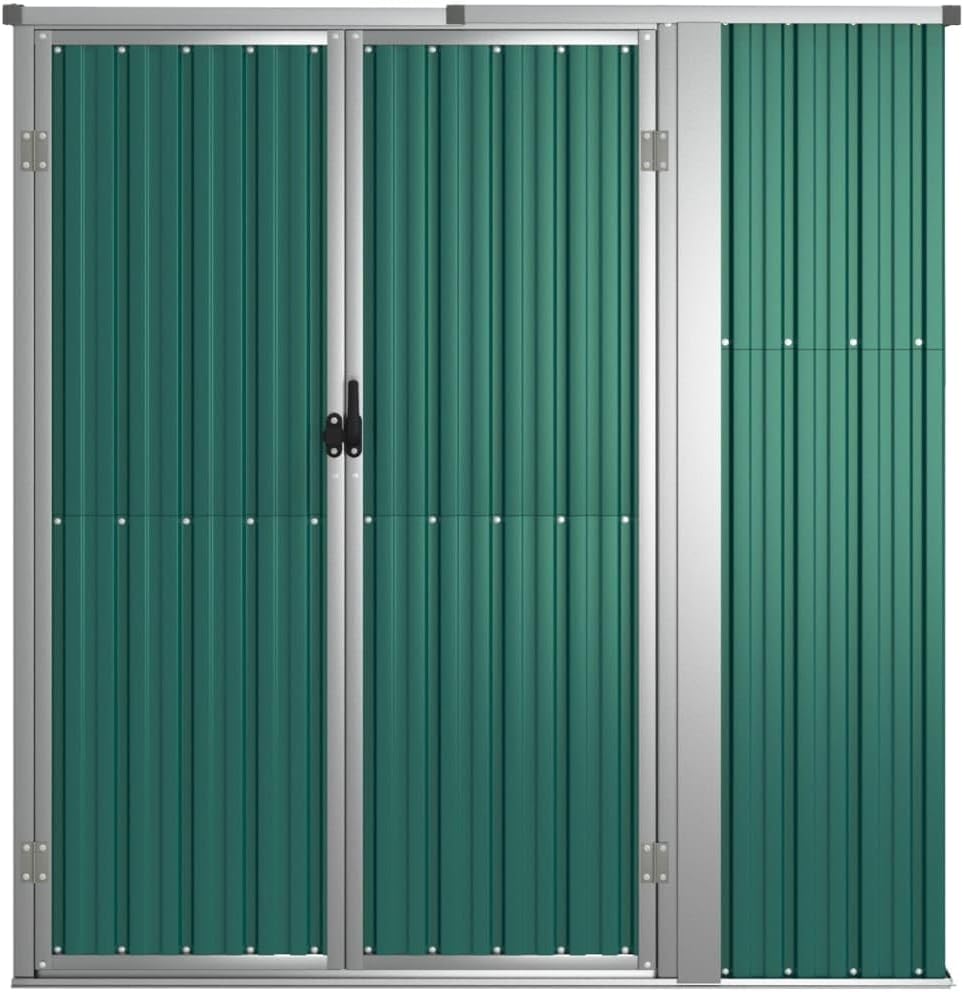 jardinito Abri à Outils de Jardin Vert 161x89x161 cm Acier galvanisé, Maison & Jardin, Pelouses & Jardins, Vie en extérieur, Structures extérieures, Cabanes & abris de Jardin, Vert, (Poids 29.62KG)