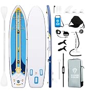 jardinito Paddle Gonflable Adulte, Planche de Stand Up Paddle Gonflable, Sup Paddle Board Gon...