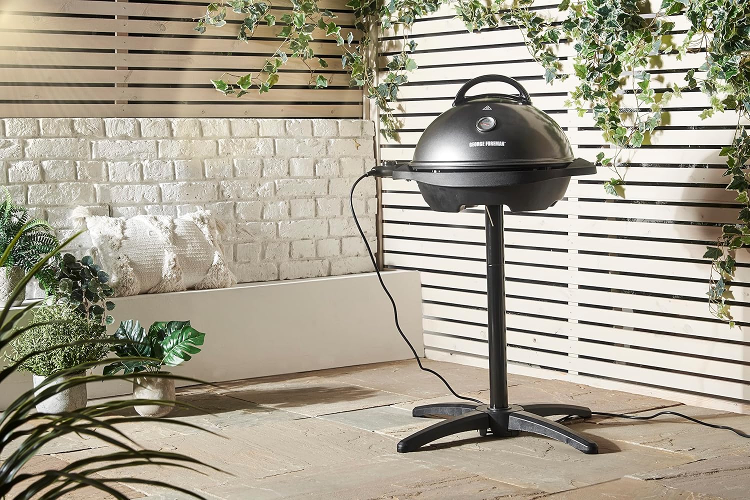 jardinito - Barbecue 2 en 1 - 44,5cm - Électrique, grill avec bac à graisse, 2400W, 22460-56