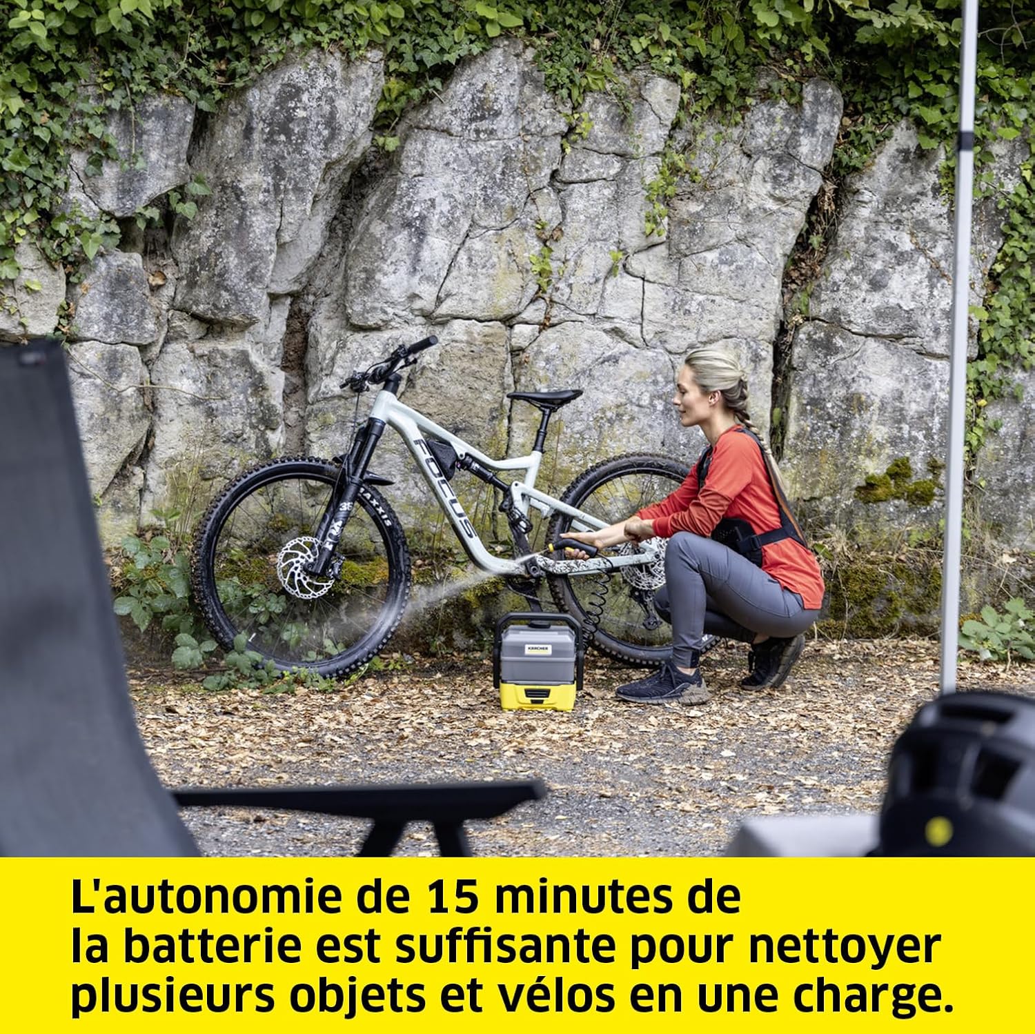 jardinito - OC 3 Plus - 26x23x28 cm - nettoyeur mobile, 7L, 2.3kg, batterie Li-Ion