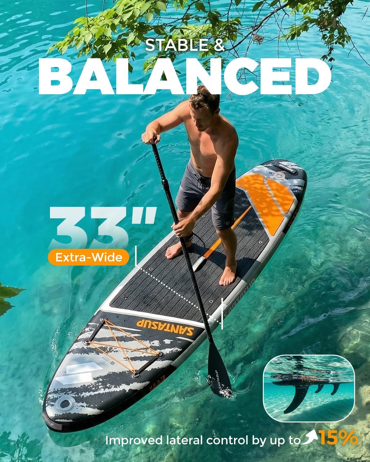 Stand Up Paddle Gonflable - Série Accessoires - 10'6