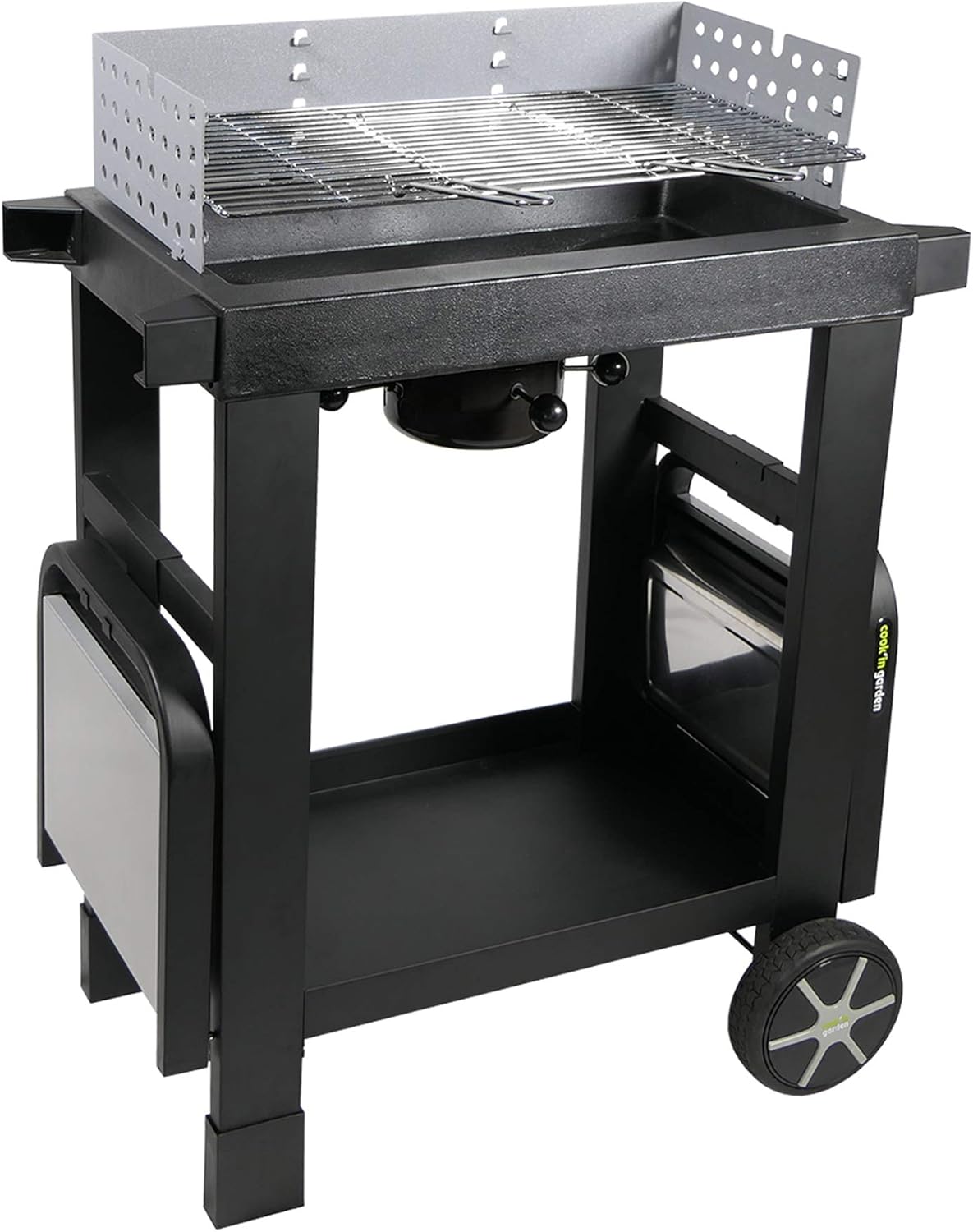 Cook’in Garden - Easy 60 - barbecue fonte, montage rapide, roulettes