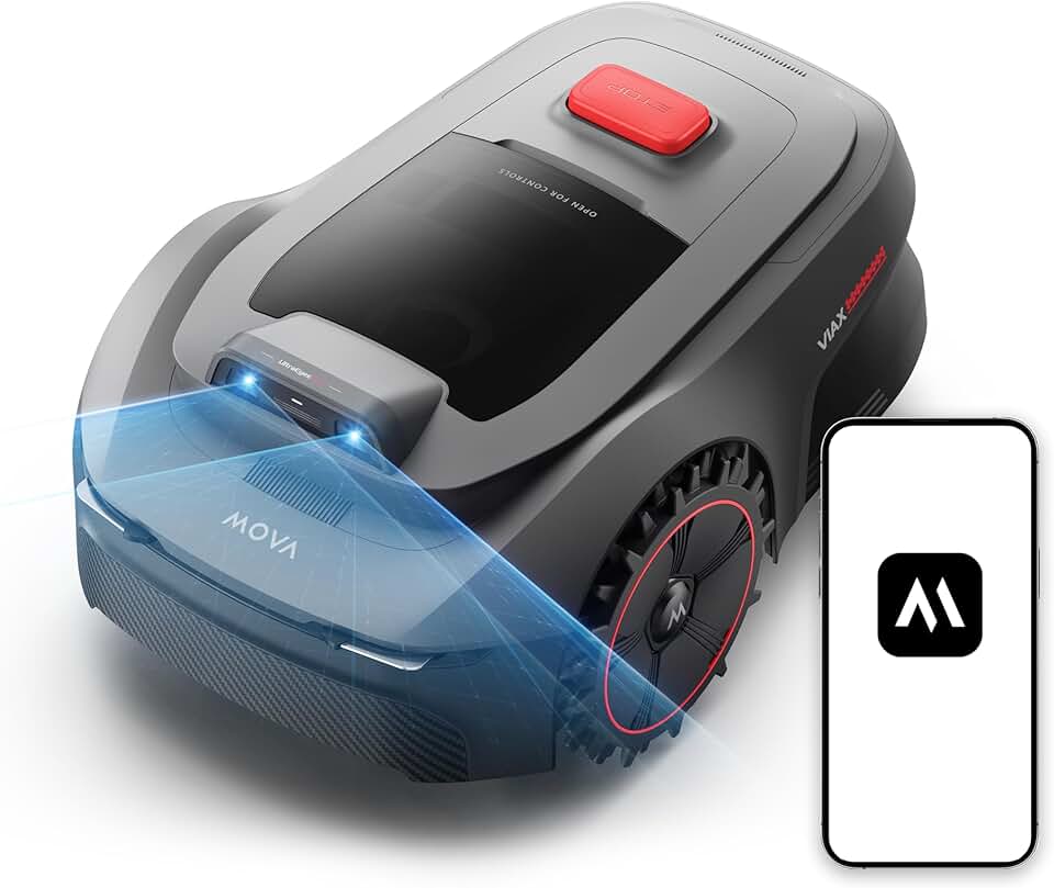 jardinito - Robot tondeuse ViAX, 250 m², IA, coupe bordure, ViAX250