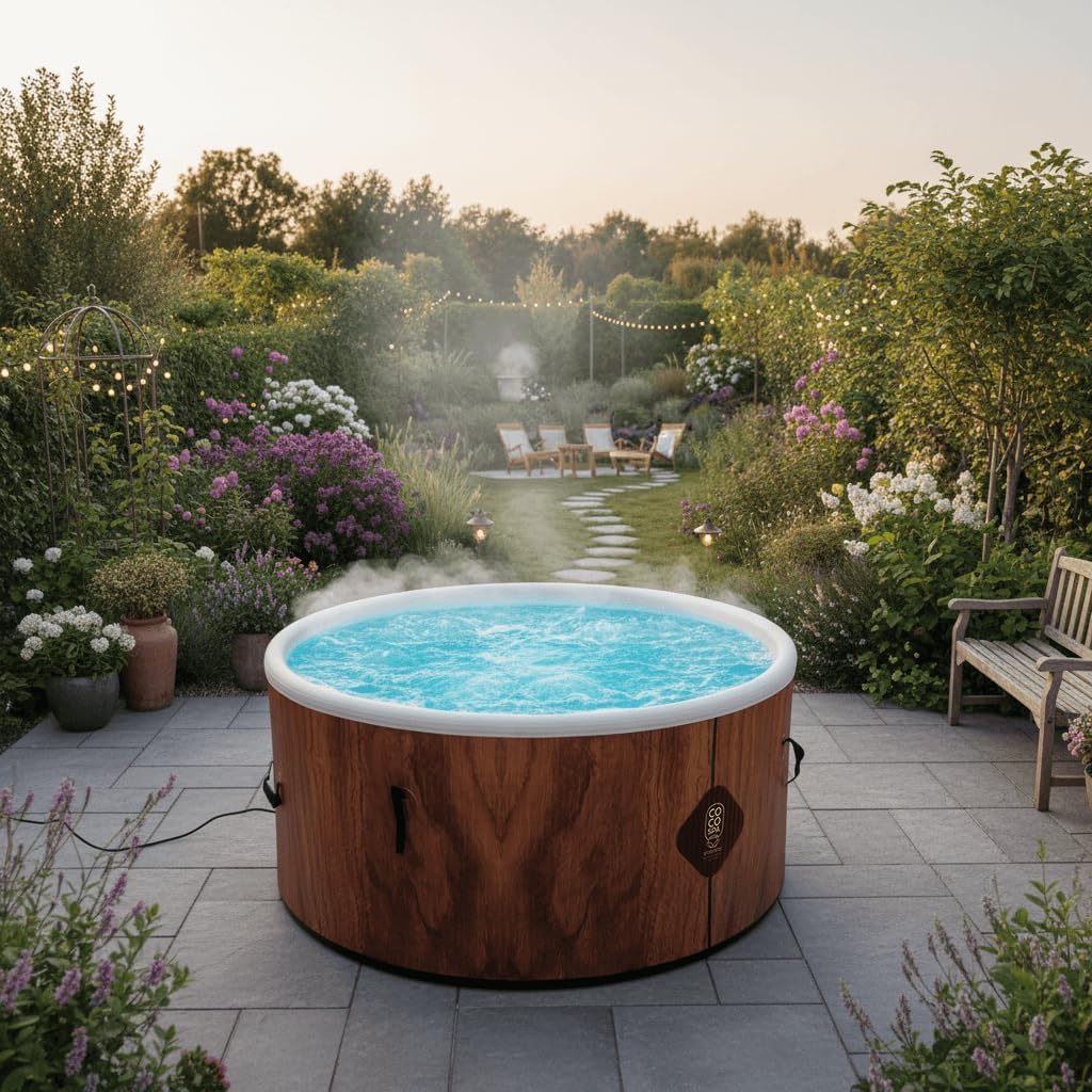 jardinito - Spa Gonflable 150 cm - 800 L - 140 jets - 2240 W