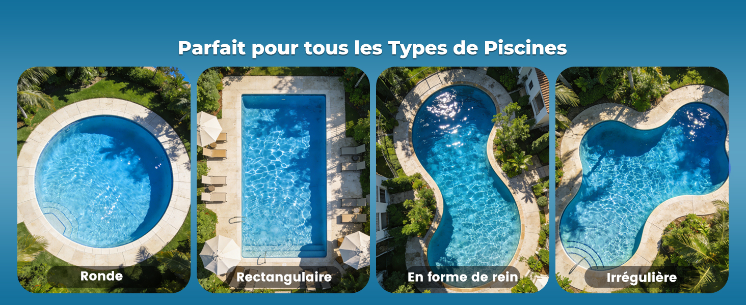 Le texte se lit comme suit : « Parfois pour tous les Types de Lifestyles ». Scène colorée au bord de la piscine avec l'orthographe « OLYF » en eau bleue avec des images de produits de style de vie sur quatre panneaux.