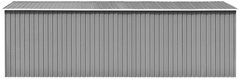 jardinito Abri de Jardin 257x580x181 cm Métal Gris,Maison & Jardin, Pelouses & Jardins, Vie en extérieur, Structures extérieures, Cabanes & abris de Jardin, Gris (Poids 122.05KG)
