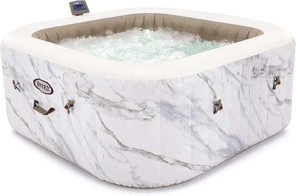 jardinito - Pure Spa Calacatta 4 places - spa gonflable rond - 28464EX