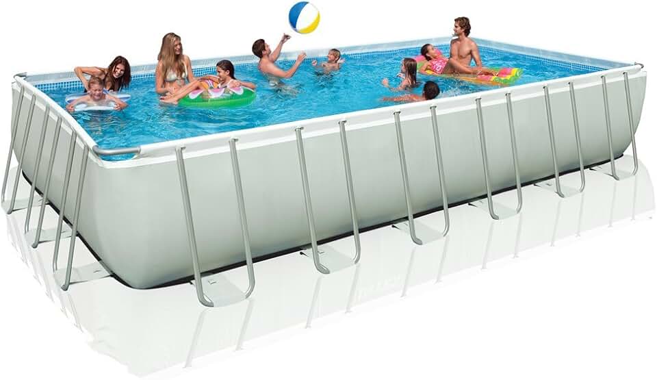 jardinito - Piscine Ultra Série - 732x366 cm - Filtration et accessoires complets